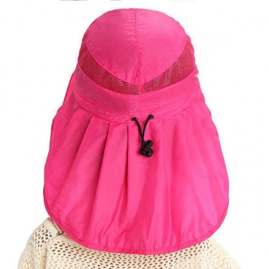 Women Summer Foldable Thin Breathable Wide Brim Beach Hat Outdoor Sport Sunscreen Visor Cap