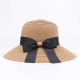 Women Summer Foldable Travel Beach Fisherman Hat Outdoor Sunscreen Straw Hat