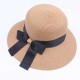 Women Summer Foldable Travel Beach Fisherman Hat Outdoor Sunscreen Straw Hat