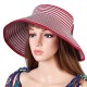 Women Summer Foldable Wide Brim Empty Cap Sun Straw Hat Outdoor Beach Travel Visor Cap