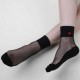 Women Summer Glass Silk Ankle Socks Harajuku Style Transparent Breathable Socks