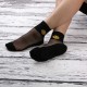 Women Summer Glass Silk Ankle Socks Harajuku Style Transparent Breathable Socks