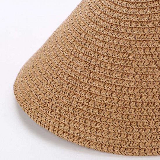 Women Summer Hat Lady Duck Tongue Empty Sun Hat Beach Resort Hat Cap Straw Hat