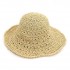 Women Summer Hollow Out Bucket Hat Outdoor Dress Beach Folding Woven Visor