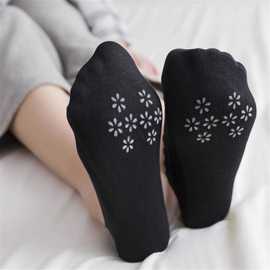 Women Summer Ice Silk Non-slip Seamless Boat Socks Breathable Thin Shallow Sock