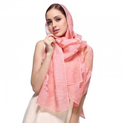 Women Summer Jacquard Breathable Beach Towel Solid Outdoor Casual Scarf Shawl