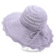 Women Summer Knitting Bowknot Wide Brim Bucket Hat Casual Sunhade Beach Cap Fisherman Hat