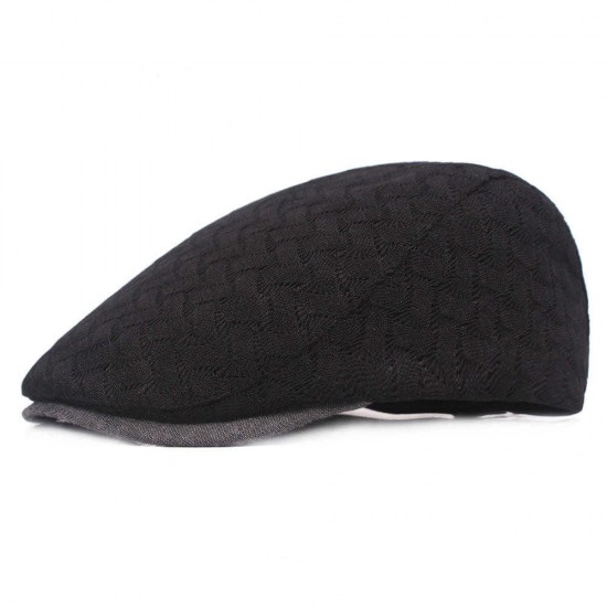 Women Summer Lace Breathable Beret Hat Adjustable Outdoor Sunshade Forward Cap