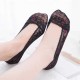 Women Summer Lace Heart Pattern Antiskid Boat Socks Low Cut Shallow Invisible Socks