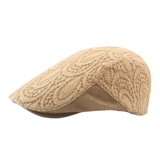 Women Summer Leisure Embroidered Printting Beret Caps Ivy Gatsby Visor Hat Adjustable