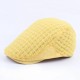 Women Summer Mesh Breathable Beret Hat Outdoor Casual Sunscreen Forward Cap