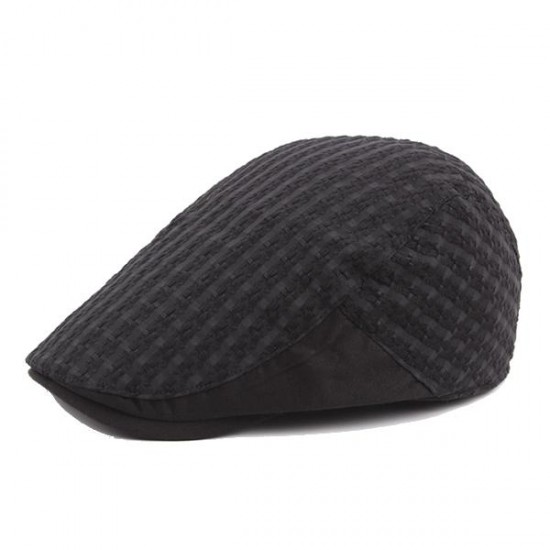 Women Summer Mesh Breathable Beret Hat Outdoor Casual Sunscreen Forward Cap