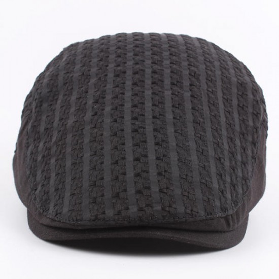 Women Summer Mesh Breathable Beret Hat Outdoor Casual Sunscreen Forward Cap