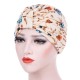 Women Summer Muslin Floral Beanie Hat Cotton Thin Comfortable Sunshade Hat