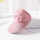 Women Summer Outdoor Anti-UV Sun Hat Foldable Breathable Travel Sunshade Empty Top Hat