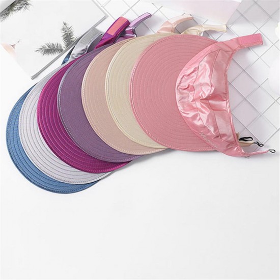 Women Summer Outdoor Anti-UV Sun Hat Foldable Breathable Travel Sunshade Empty Top Hat