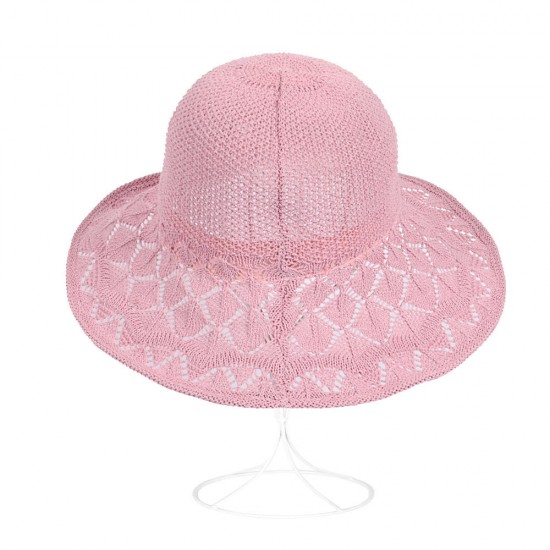 Women Summer Outdoor Big Brim UV Protection Sunscreen Fisherman Hat Breathable Straw Hat