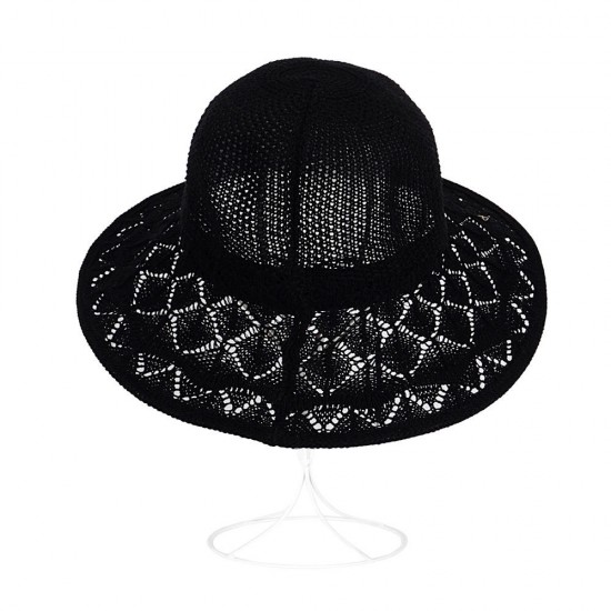 Women Summer Outdoor Big Brim UV Protection Sunscreen Fisherman Hat Breathable Straw Hat