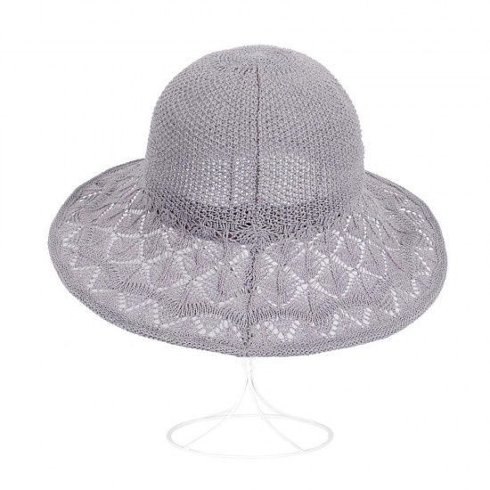 Women Summer Outdoor Big Brim UV Protection Sunscreen Fisherman Hat Breathable Straw Hat