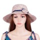 Women Summer Outdoor Bow Wide Brim Straw Hat Breathable Sunshade Beach Hat