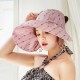 Women Summer Outdoor Breathable Anti-UV Bucket Hat Wide Brim Foldable Fisherman Hat