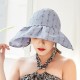 Women Summer Outdoor Breathable Anti-UV Bucket Hat Wide Brim Foldable Fisherman Hat