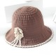 Women Summer Outdoor Cotton Foldable Fishing Hat Breathble Adjustable Lace Bucket Hat