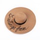 Women Summer Outdoor Embroidered Wide Brim Big Hats Travel Beach Sunshade Straw Hat