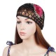 Women Summer Outdoor Embroidery Flower Mesh Hat Good Elasticity Sunshade Beanie Hat