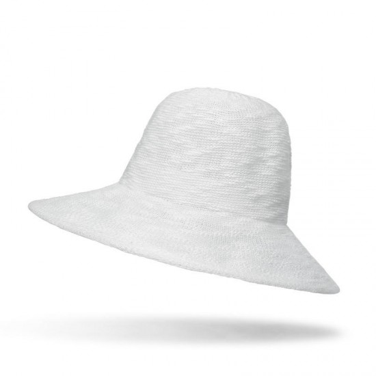 Women Summer Outdoor Hollow Out Wide Brimmed Bucket Hat Sun Protection Beach Cpa Visor