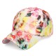 Women Summer Outdoor Lace Fashion Baseball Cap Flower Cloth Breathable Sunshade Hat