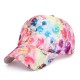 Women Summer Outdoor Lace Fashion Baseball Cap Flower Cloth Breathable Sunshade Hat