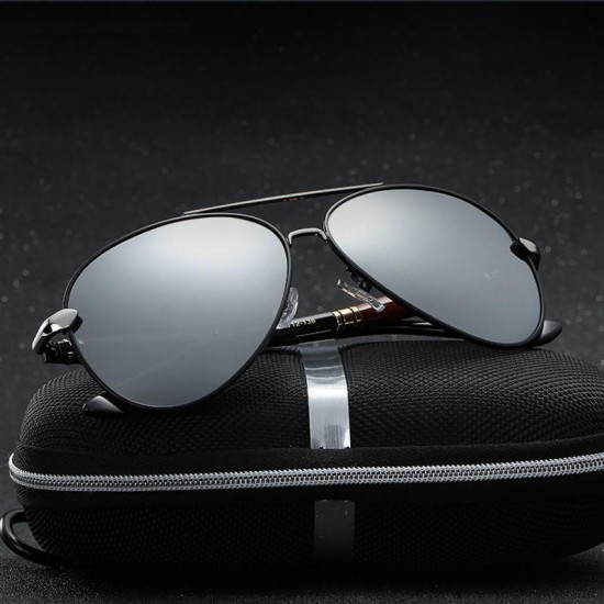 Women Summer Outdoor Luxury UV400 Polarized Sunglasses Driving Mirrored Glasses with Case