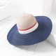 Women Summer Outdoor Multicolor Wide Brim Straw Hat Beach Sunshade Visor Hat