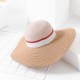 Women Summer Outdoor Multicolor Wide Brim Straw Hat Beach Sunshade Visor Hat