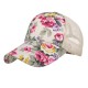 Women Summer Outdoor Print Breathable Mesh Baseball Cap Casual Adjustable Visor Hat