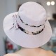 Women Summer Printed Cotton Fisherman Hat Foldable Sunshade Wide Brim Bucket Hat