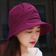 Women Summer Solid Vogue Sunscreen Bucket Hat Outdoor Casual Sports Breathable Hat