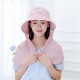 Women Summer Sun Hats With Suncreen Shawl Wide Brim Visor Beach Cap