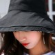 Women Summer Sun Protection Wide Brimmed Bucket Hat Outdoor Printting Fishing Cap Visor