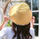 Women Summer Sun Protection Wide Brimmed Bucket Hat Outdoor Printting Fishing Cap Visor