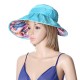 Women Summer Sun Protective Foldable Hat Anti-UV Wide Brim Outdoor Gardening Visor Cap