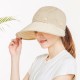 Women Summer Sunshade Sun Hat Removable Top Adjustable Outdoor Gardening Caps