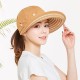 Women Summer Sunshade Sun Hat Removable Top Adjustable Outdoor Gardening Caps