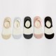 Women Summer Thin Breathable Crystal Silk Boat Socks Casual Non-slip Invisible Socks