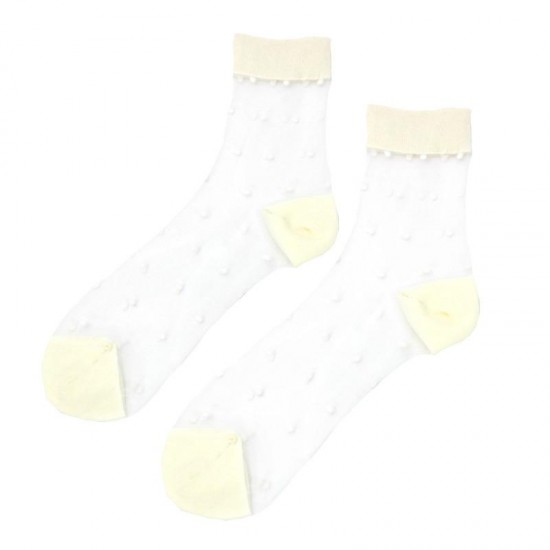 Women Summer Thin Breathable Middle Tube Socks