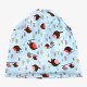 Women Summer Thin Cotton Breathable Beanies Hat Bird Print Both Hats And Scarf Use