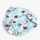 Women Summer Thin Cotton Breathable Beanies Hat Bird Print Both Hats And Scarf Use