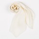 Women Summer Thin Satin Embroidered Silk Scarf Comfortable Stripe Causal Headpiece