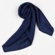 Women Summer Thin Satin Embroidered Silk Scarf Comfortable Stripe Causal Headpiece